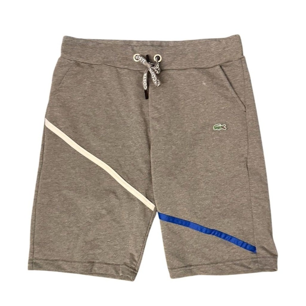 Lacoste Men's‎ Gray Fleece Sweat Shorts Size S Casual Wear vintage design preppy